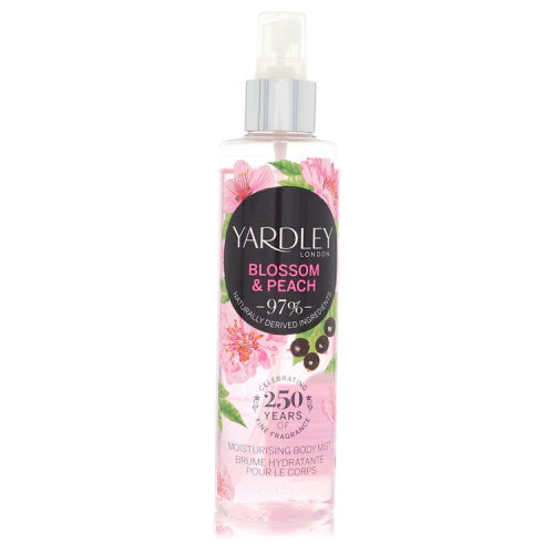 Yardley Blossom & Peach by Yardley LondonMoisturizing Body Mist 6.8 oz 6.8 oz / 200 ml / Alcohol, Amber, Woody, Aldehyde, Oils Women