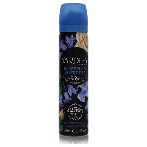 Yardley Bluebell & Sweet Pea by Yardley LondonBody Fragrance Spray 2.6 oz 2.6 oz / 77 ml / Alcohol, Amber, Woody, Aldehyde, Oils Women