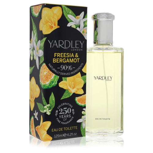 Yardley Freesia & Bergamot by Yardley LondonEau De Toilette Spray 4.2 oz 4.2 oz / 125 ml / Alcohol, Amber, Woody, Aldehyde, Oils Women