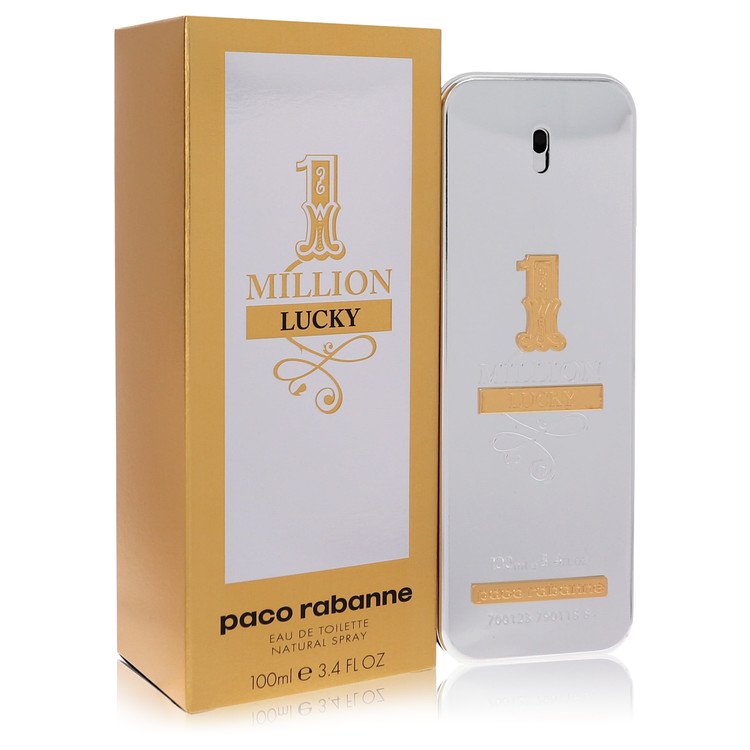 1 Million Lucky by Paco Rabanne - Eau De Toilette Spray 3.4 oz