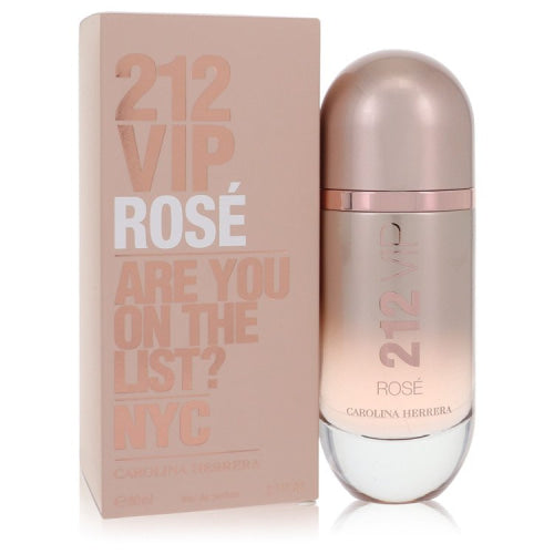 212 VIP Rose by Carolina HerreraEau De Parfum Spray 2.7 oz 2.7 oz / 80 ml / Alcohol, Amber, Woody, Aldehyde, Oils Women