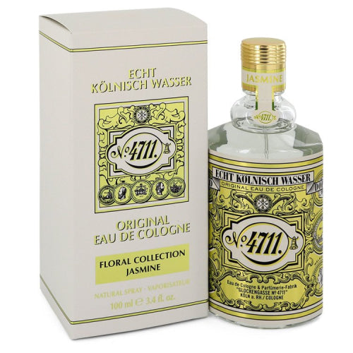 4711 Floral Collection Jasmine by 4711Eau De Cologne Spray (Unisex) 3.4 oz 3.4 oz / 100 ml / Alcohol, Amber, Woody, Aldehyde, Oils Unisex