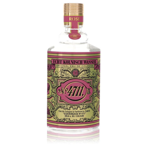 4711 Floral Collection Rose by 4711Eau De Cologne Spray (Unisex Tester) 3.4 oz 3.4 oz / 100 ml / Alcohol, Amber, Woody, Aldehyde, Oils