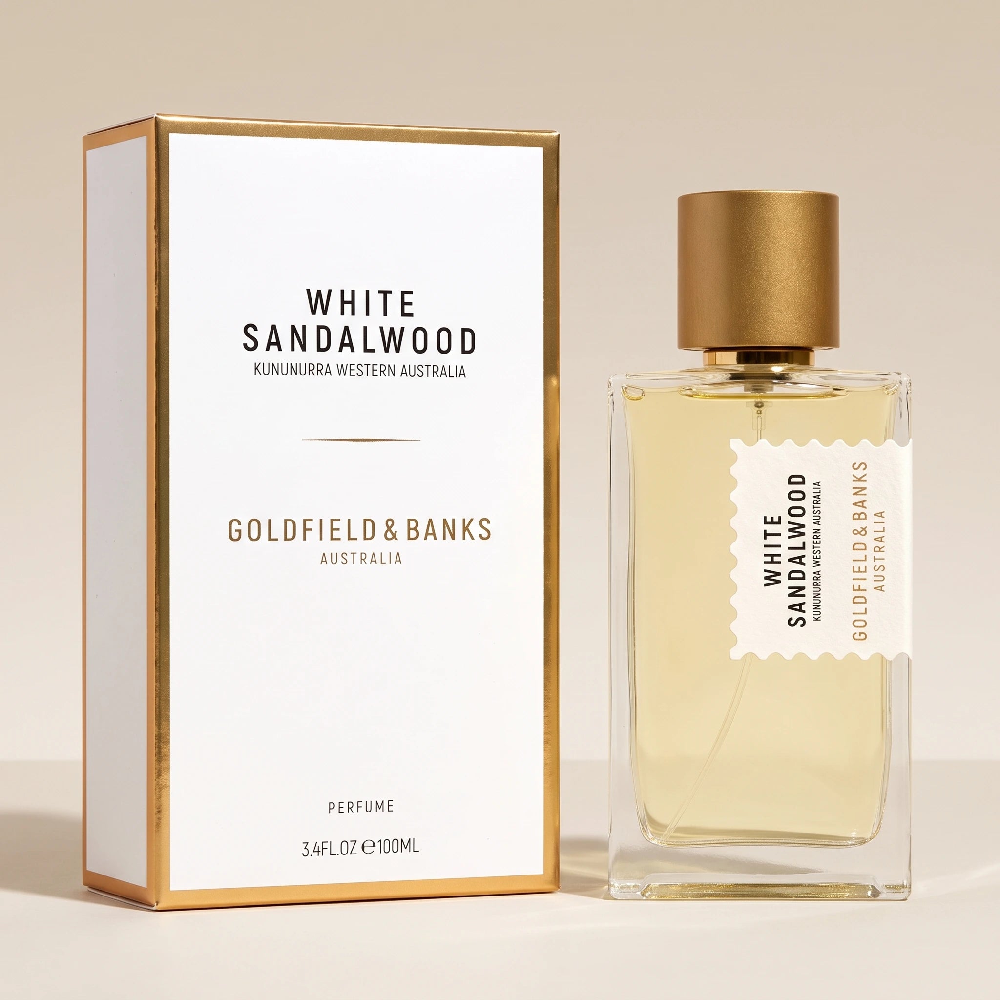 Goldfield & Banks White Sandalwood Perfume Spray 3.4 oz Unisex Fragrance for Lasting Elegance | Goldfield & Banks White Sandalwood Perfume Spray - Lasting Elegance | Luxury Fragrance