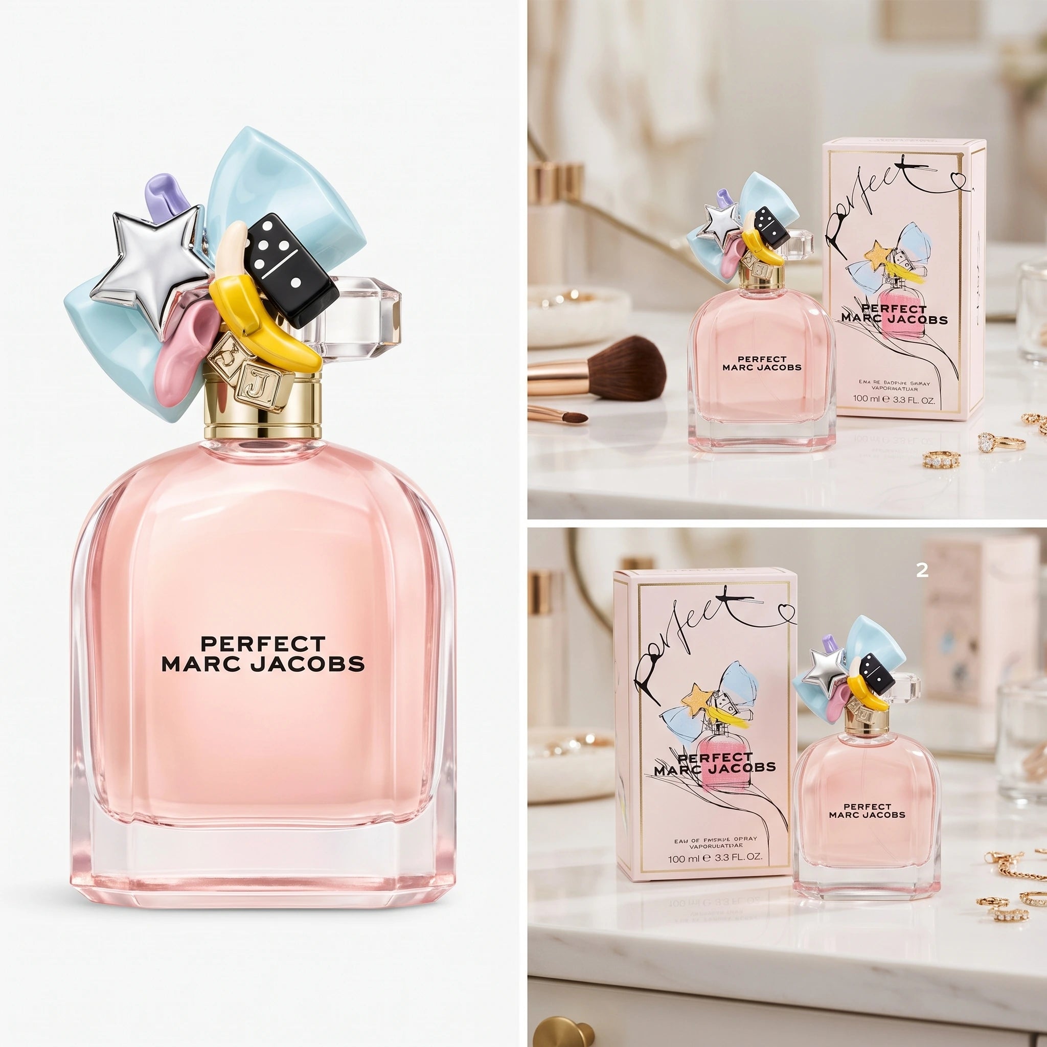 Marc Jacobs Perfect by Marc Jacobs Eau De Parfum Spray 3.3 oz for Women - Flirty Aroma | Marc Jacobs Perfect Eau De Parfum 3.3 oz for Women | Captivating Fragrance - Marc Jacobs