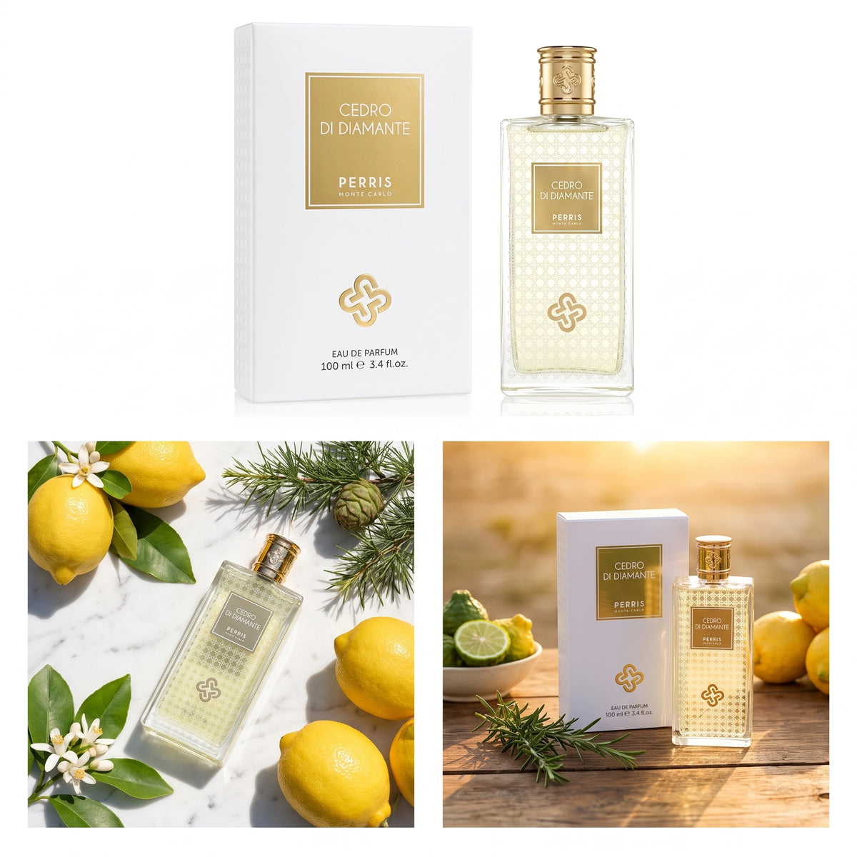 Perris Monte Carlo Cedro Di Diamante Unisex Eau De Parfum Spray for Timeless Elegance | Perris Monte Carlo Cedro Di Diamante Unisex 3.4 oz Spray