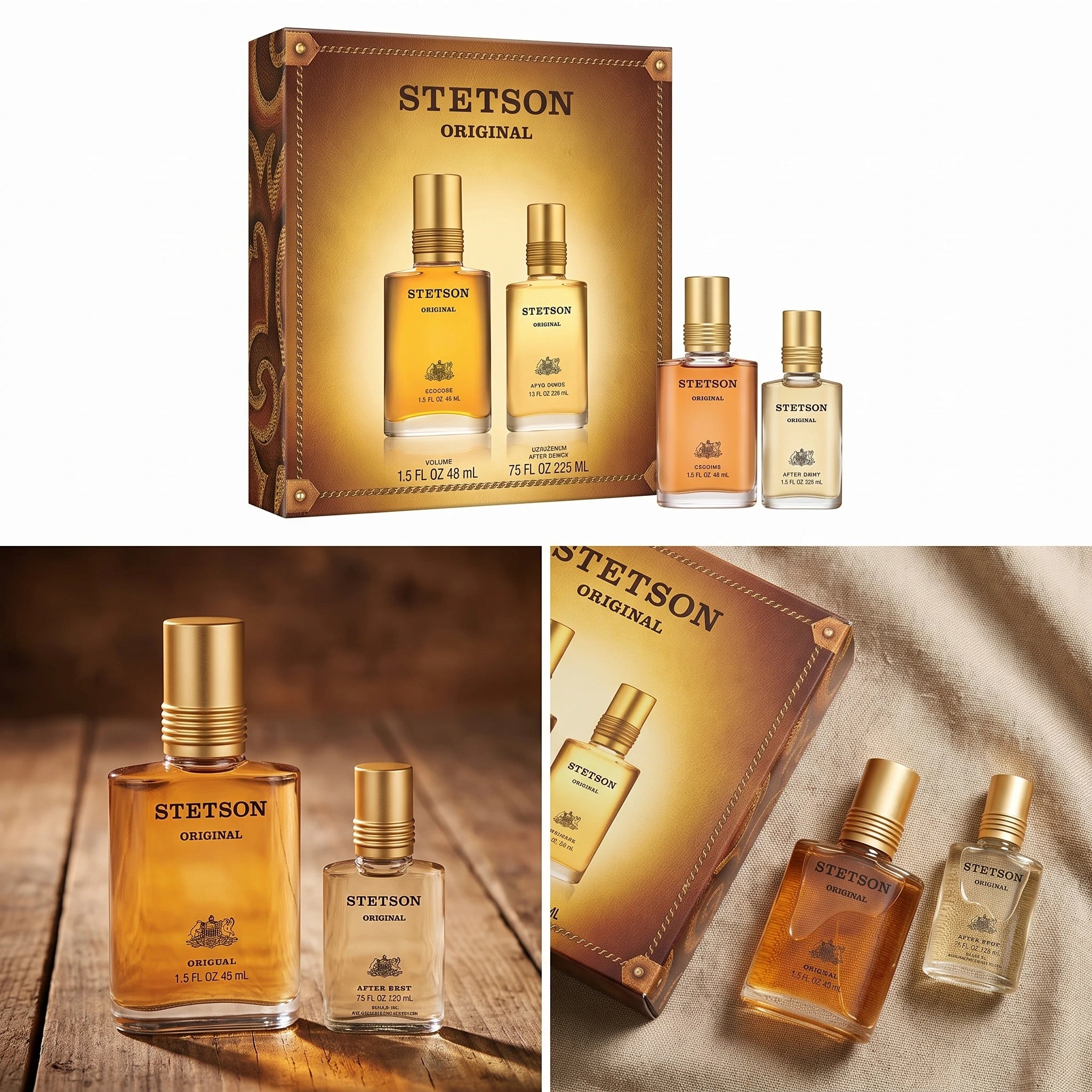 STETSON by Coty Gift Set - Cologne and After Shave for Timeless Masculine Elegance | STETSON by Coty Gift Set - Classic Cologne & After Shave