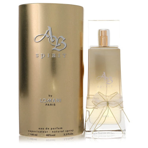 AB Spirit by LomaniEau De Parfum Spray 3.3 oz 3.3 oz / 100 ml / Alcohol, Amber, Woody, Aldehyde, Oils Women