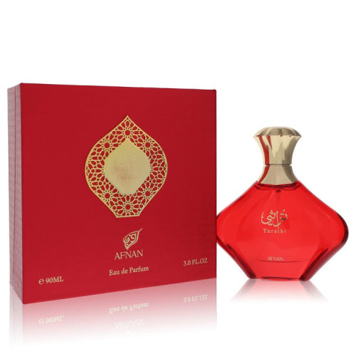 Afnan Turathi Red by AfnanEau De Parfum Spray 3 oz 3 oz / 90 ml / Alcohol, Amber, Woody, Aldehyde, Oils Women