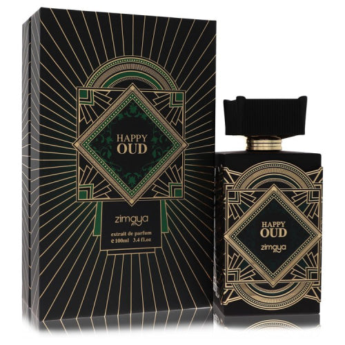 Afnan Zimaya Happy Oud by AfnanExtrait De Parfum Spray (Unisex) 3.4 oz 3.4 oz / 100 ml / Alcohol, Amber, Woody, Aldehyde, Oils Unisex