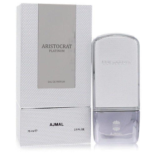 Ajmal Aristocrat Platinum by AjmalEau De Parfum Spray 2.5 oz 2.5 oz / 75 ml / Alcohol, Amber, Woody, Aldehyde, Oils Men