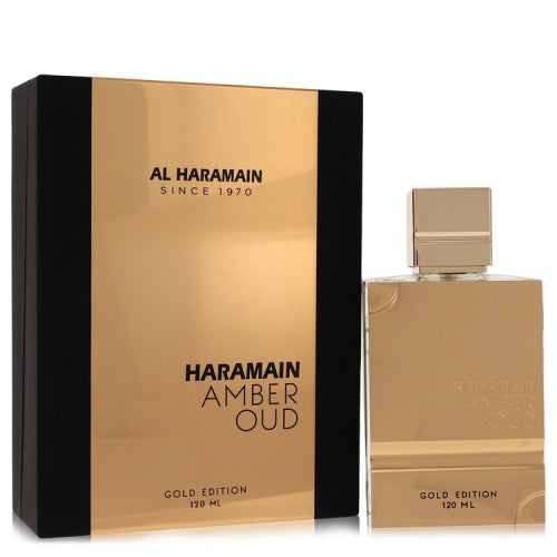 Al Haramain Amber Oud Gold Edition by Al HaramainEau De Parfum Spray (Unisex) 4 oz 4 oz / 120 ml / Alcohol, Amber, Woody, Aldehyde, Oils