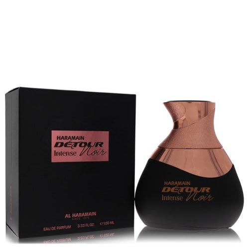 Al Haramain Detour Noir Intense by Al HaramainEau De Parfum Spray (Unisex) 3.4 oz 3.4 oz / 100 ml / Alcohol, Amber, Woody, Aldehyde, Oils