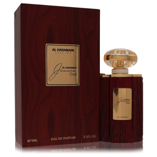 Al Haramain Junoon Oud by Al HaramainEau De Parfum Spray 2.5 oz 2.5 oz / 75 ml / Alcohol, Amber, Woody, Aldehyde, Oils Women