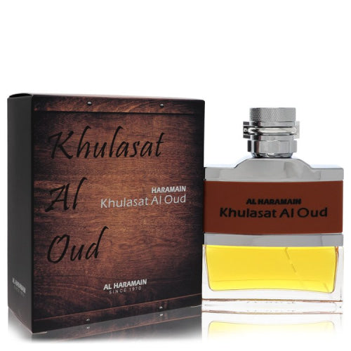 Al Haramain Khulasat Al Oud by Al HaramainEau De Parfum Spray (Unisex) 3.4 oz 3.4 oz / 100 ml / Alcohol, Amber, Woody, Aldehyde, Oils Unisex