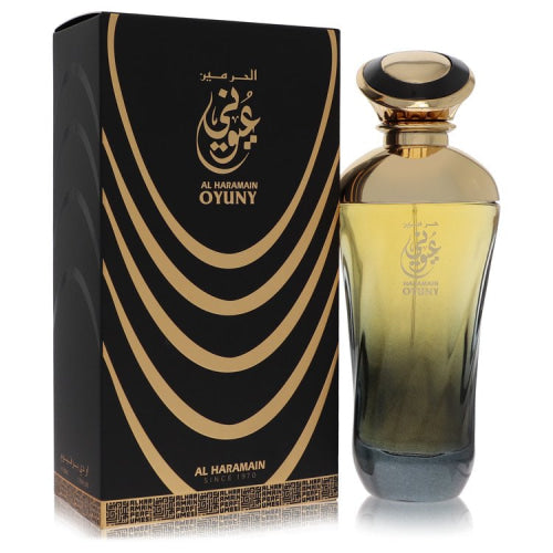 Al Haramain Oyuny by Al HaramainEau De Parfum Spray (Unisex) 3.3 oz 3.3 oz / 100 ml / Alcohol, Amber, Woody, Aldehyde, Oils Unisex