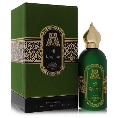 Al Rayhan by Attar CollectionEau De Parfum Spray (Unisex) 3.4 oz 3.4 oz / 100 ml / Alcohol, Amber, Woody, Aldehyde, Oils Unisex
