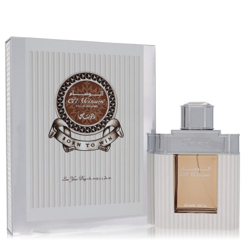 Al Wisam Day Born To Win by RasasiEau De Parfum Spray 3.33 oz 3.33 oz / 98 ml / Alcohol, Amber, Woody, Aldehyde, Oils Men