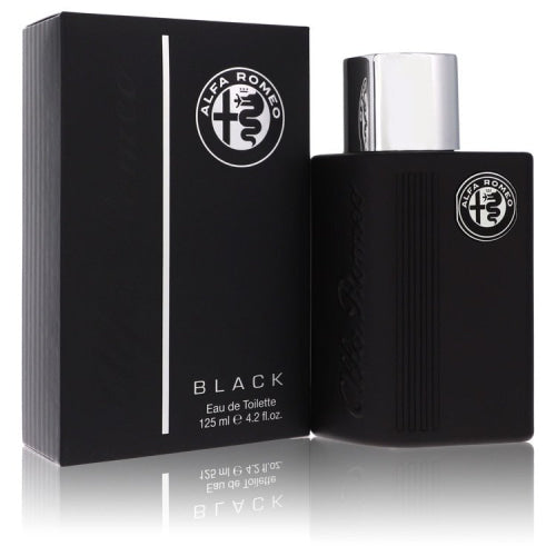 Alfa Romeo Black by Alfa RomeoEau De Toilette Spray 4.2 oz 4.2 oz / 125 ml / Alcohol, Amber, Woody, Aldehyde, Oils Men