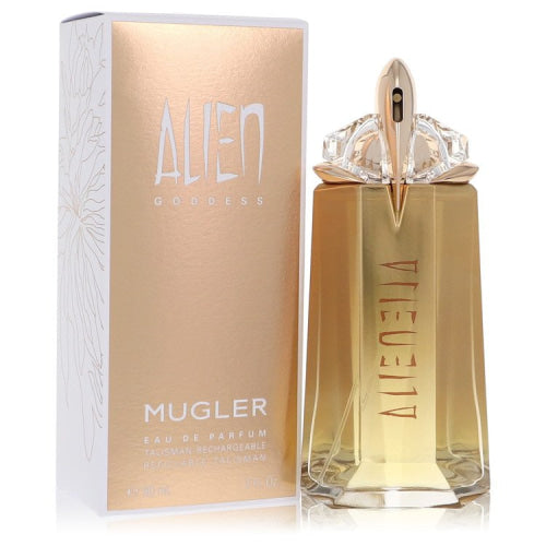 Alien Goddess by Thierry MuglerEau De Parfum Spray Refillable 3 oz 3 oz / 90 ml / Alcohol, Amber, Woody, Aldehyde, Oils Women