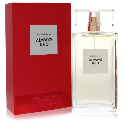 Always Red by Elizabeth ArdenEau De Toilette Spray 3.4 oz 3.4 oz / 100 ml / Alcohol, Amber, Woody, Aldehyde, Oils Women