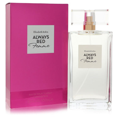 Always Red Femme by Elizabeth ArdenEau De Toilette Spray 3.3 oz 3.3 oz / 100 ml / Alcohol, Amber, Woody, Aldehyde, Oils Women