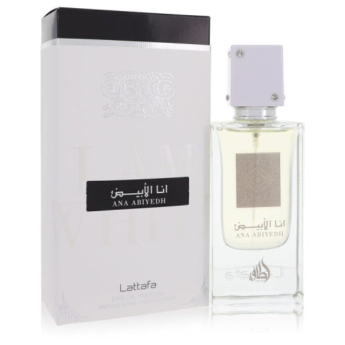 Ana Abiyedh I Am White by LattafaEau De Parfum Spray (Unisex) 2 oz 2 oz / 60 ml / Alcohol, Amber, Woody, Aldehyde, Oils Unisex