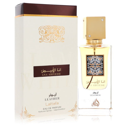 Ana Abiyedh Leather by LattafaEau De Parfum Spray (Unisex) 2 oz 2 oz / 60 ml / Alcohol, Amber, Woody, Aldehyde, Oils Unisex