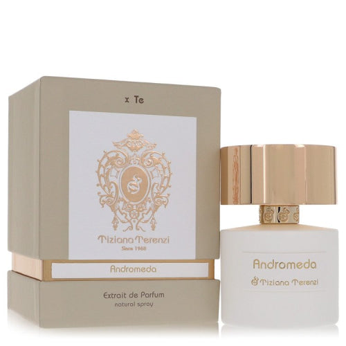 Andromeda by Tiziana TerenziExtrait De Parfum Spray 3.38 oz 3.38 oz / 100 ml / Alcohol, Amber, Woody, Aldehyde, Oils Women