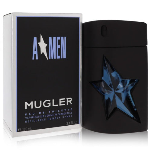 Angel by Thierry MuglerEau De Toilette Spray Refillable (Rubber) 3.4 oz 3.4 oz / 100 ml / Alcohol, Amber, Woody, Aldehyde, Oils Men