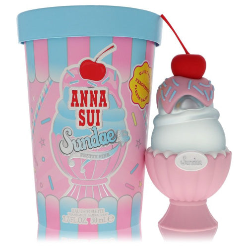 Anna Sui Sundae Pretty Pink by Anna SuiEau De Toilette Spray 1.7 oz 1.7 oz / 50 ml / Alcohol, Amber, Woody, Aldehyde, Oils Women