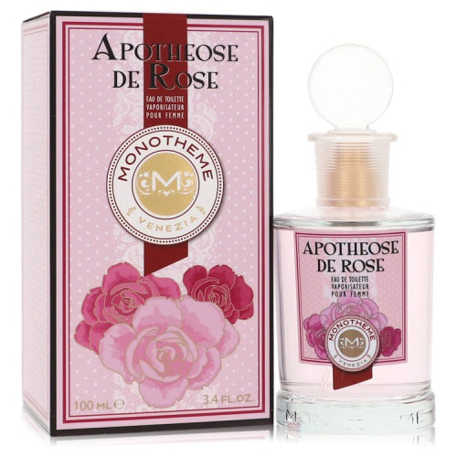Apothéose de Rose by MonothemeEau De Toilette Spray 3.4 oz 3.4 oz / 100 ml / Alcohol, Amber, Woody, Aldehyde, Oils Women