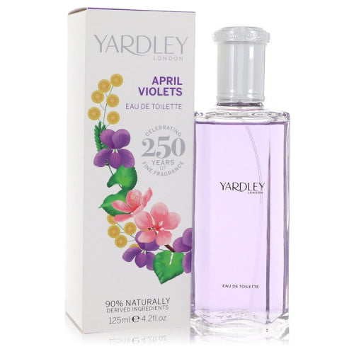 April Violets by Yardley LondonEau De Toilette Spray 4.2 oz 4.2 oz / 125 ml / Alcohol, Amber, Woody, Aldehyde, Oils Women