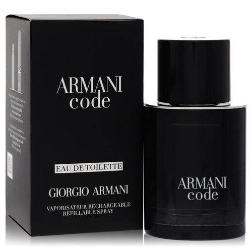 Armani Code by Giorgio ArmaniEau De Toilette Spray Refillable 1.7 oz 1.7 oz / 50 ml / Alcohol, Amber, Woody, Aldehyde, Oils Men