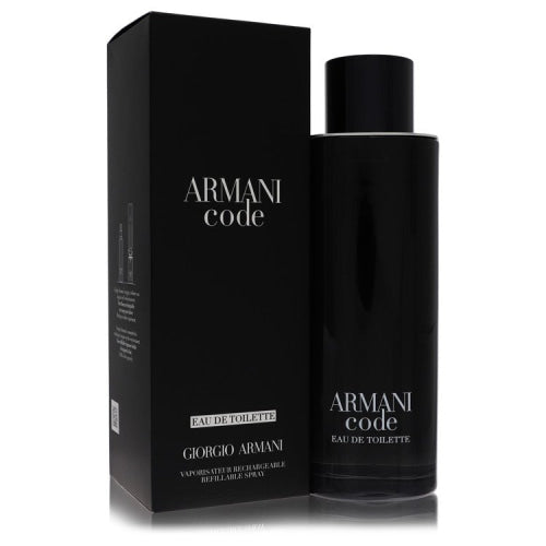 Armani Code by Giorgio ArmaniEau De Toilette Spray Refillable 6.7 oz 6.7 oz / 200 ml / Alcohol, Amber, Woody, Aldehyde, Oils Men