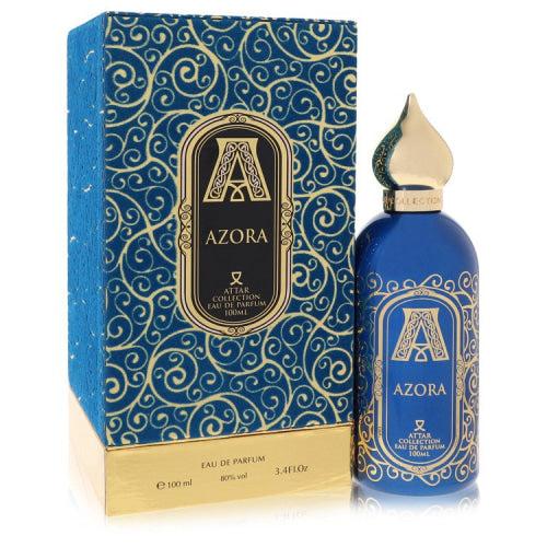 Azora by Attar CollectionEau De Parfum Spray (Unisex) 3.4 oz 3.4 oz / 100 ml / Alcohol, Amber, Woody, Aldehyde, Oils Unisex