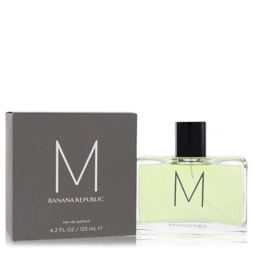 Banana Republic M by Banana RepublicEau De Parfum Spray 4.2 oz 4.2 oz / 125 ml / Alcohol, Amber, Woody, Aldehyde, Oils Men
