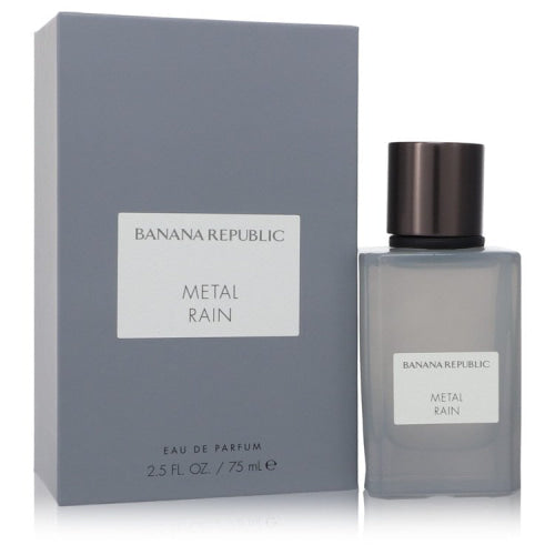 Banana Republic Metal Rain by Banana RepublicEau De Parfum Spray (Unisex) 2.5 oz 2.5 oz / 75 ml / Alcohol, Amber, Woody, Aldehyde, Oils