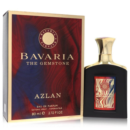 Bavaria The Gemstone Azlan by Fragrance WorldEau De Parfum Spray (Unisex) 2.7 oz 2.7 oz / 80 ml / Alcohol, Amber, Woody, Aldehyde, Oils