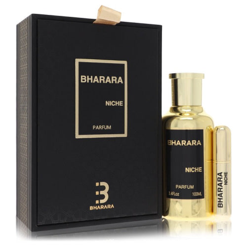 Bharara Niche by Bharara BeautyEau De Parfum Spray + Refillable Travel Spray 3.4 oz 3.4 oz / 100 ml / Alcohol, Amber, Woody, Aldehyde, Oils