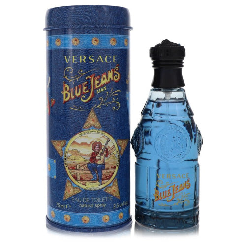 Blue Jeans by VersaceEau De Toilette Spray (New Packaging) 2.5 oz 2.5 oz / 75 ml / Alcohol, Amber, Woody, Aldehyde, Oils Men