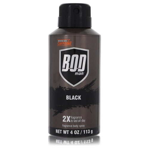 Bod Man Black by Parfums De CoeurBody Spray 4 oz 4 oz / 120 ml / Alcohol, Amber, Woody, Aldehyde, Oils Men