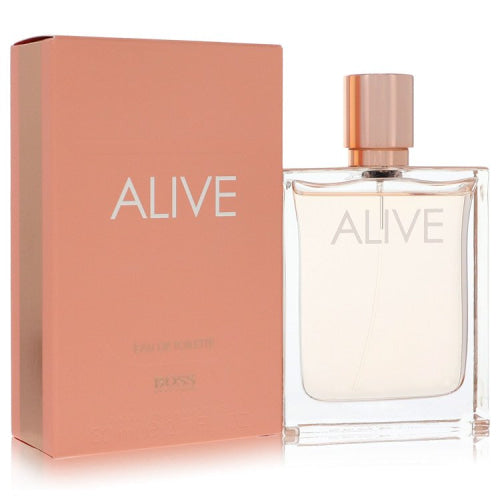 Boss Alive by Hugo BossEau De Toilette Spray 2.7 oz 2.7 oz / 80 ml / Alcohol, Amber, Woody, Aldehyde, Oils Women