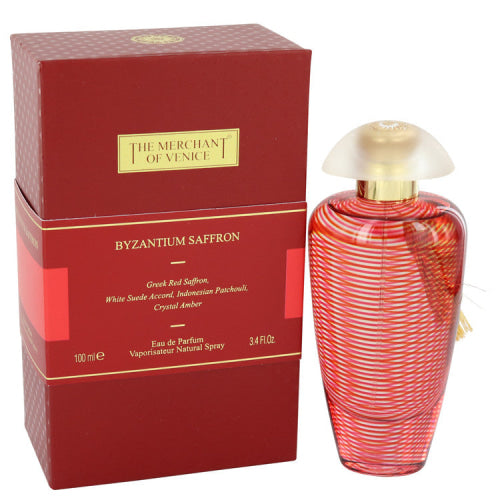 Byzantium Saffron by The Merchant of VeniceEau De Parfum Spray (Unisex) 3.4 oz 3.4 oz / 100 ml / Alcohol, Amber, Woody, Aldehyde, Oils