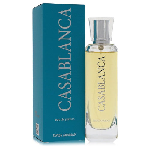 Casablanca by Swiss ArabianEau De Parfum Spray (Unisex) 3.4 oz 3.4 oz / 100 ml / Alcohol, Amber, Woody, Aldehyde, Oils Unisex