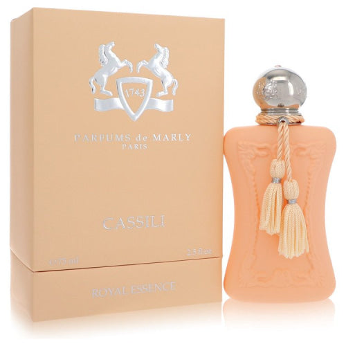 cassili by Parfums De MarlyEau De Parfum Spray 2.5 oz 2.5 oz / 75 ml / Alcohol, Amber, Woody, Aldehyde, Oils Women