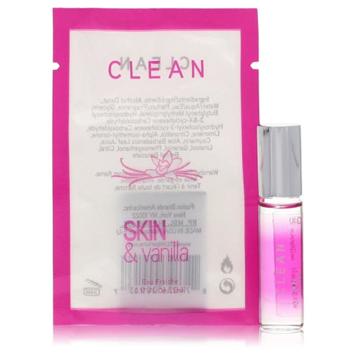 Clean Skin and Vanilla by CleanMini Eau Frachie.17 oz.17 oz / 5 ml / Alcohol, Amber, Woody, Aldehyde, Oils Women