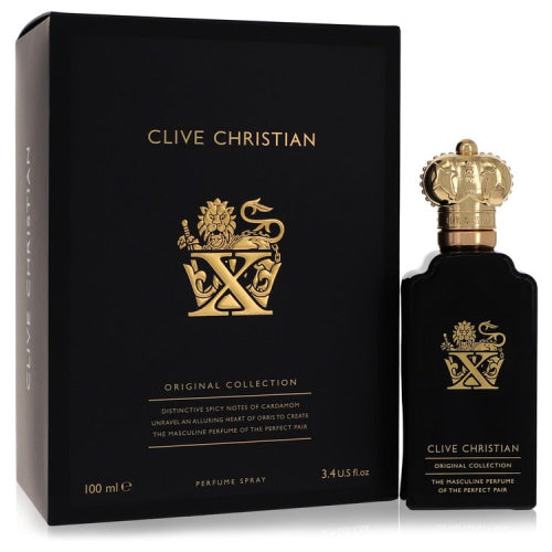 Clive Christian X by Clive ChristianPure Parfum Spray 3.4 oz 3.4 oz / 100 ml / Alcohol, Amber, Woody, Aldehyde, Oils Men