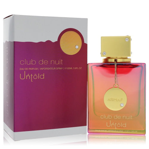 Club De Nuit Untold by ArmafEau De Parfum Spray (Unisex) 3.6 oz 3.6 oz / 106 ml / Alcohol, Amber, Woody, Aldehyde, Oils Unisex
