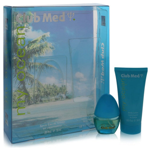 Club Med My Ocean by CotyGift Set --.33 oz Mini EDT Spray + 1.85 oz Body Lotion -- / -- / Alcohol, Amber, Woody, Aldehyde, Oils Women